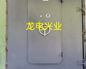 安徽某部防潮密闭门  船舱门  单开带小门做法    配机械密码锁，一级防盗标准，防破坏时间40min。